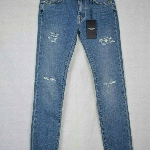 SAINT LAURENT Destroyed Jeans Size 26 New