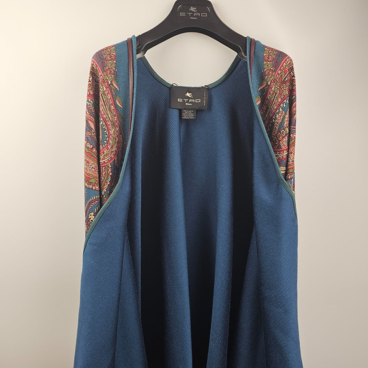 ETRO Multicolor Wool Cape