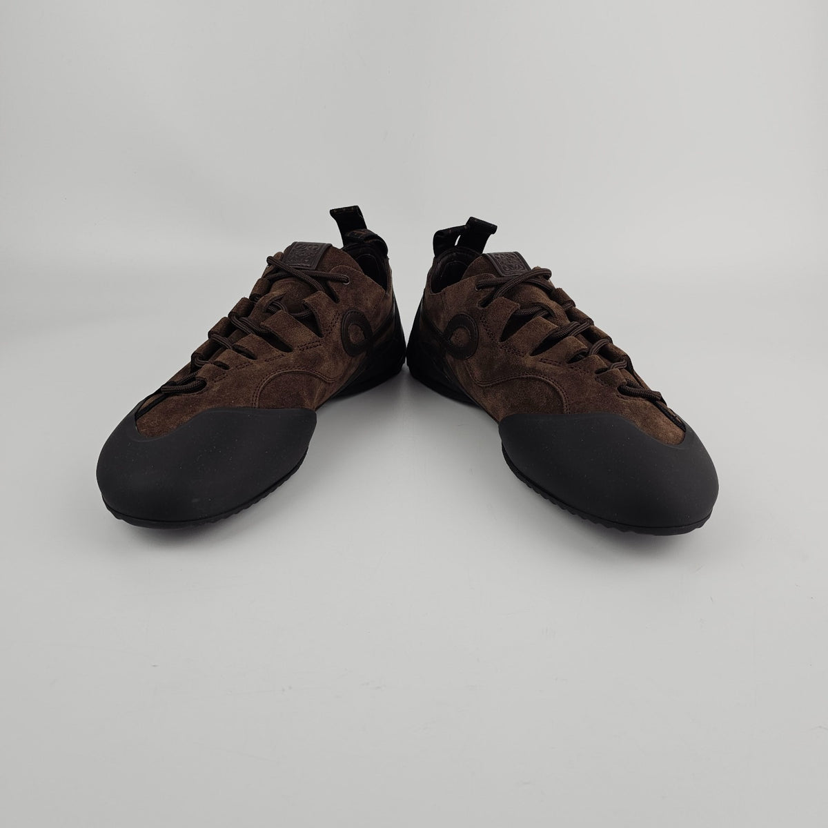 LOEWE $1100 Grip Dark Brown Sneakers New & Authentic