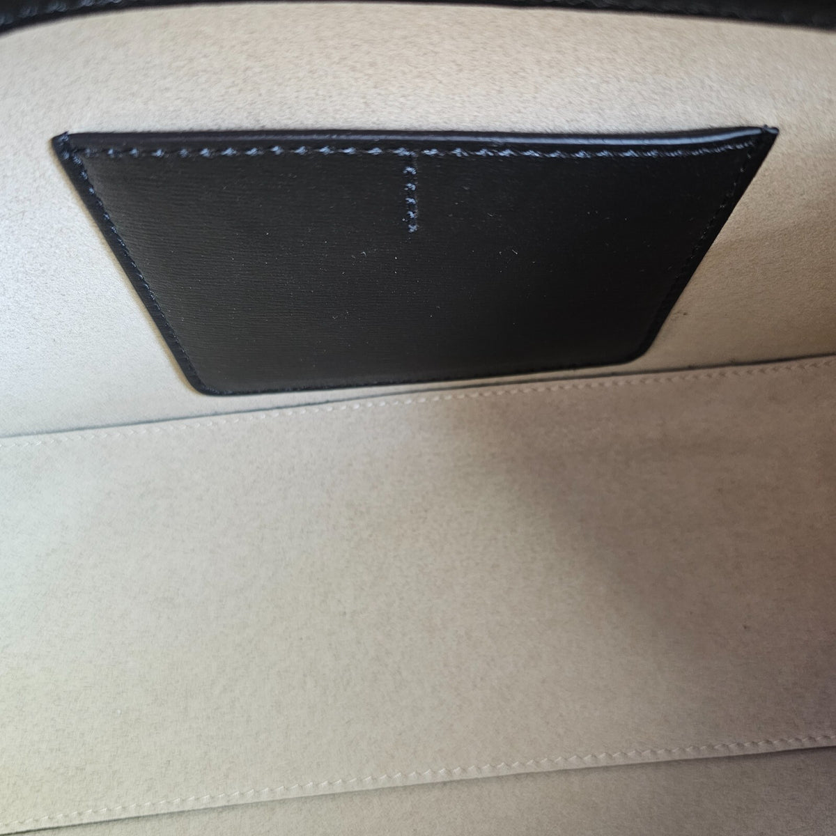 TOTEME T-Lock Black/Gold Leather Clutch New