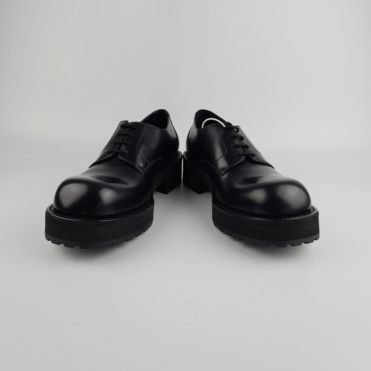 BALENCIAGA Venom $1150 Black Derby Shoes New & Authentic