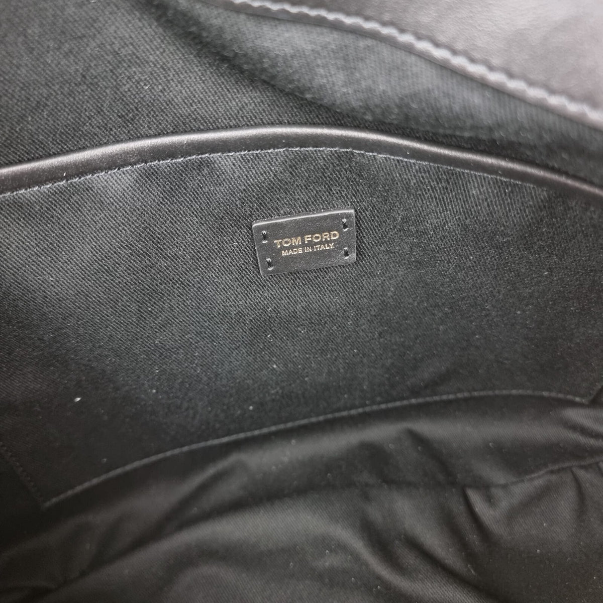 TOM FORD Black/Gold Shoulder Bag New
