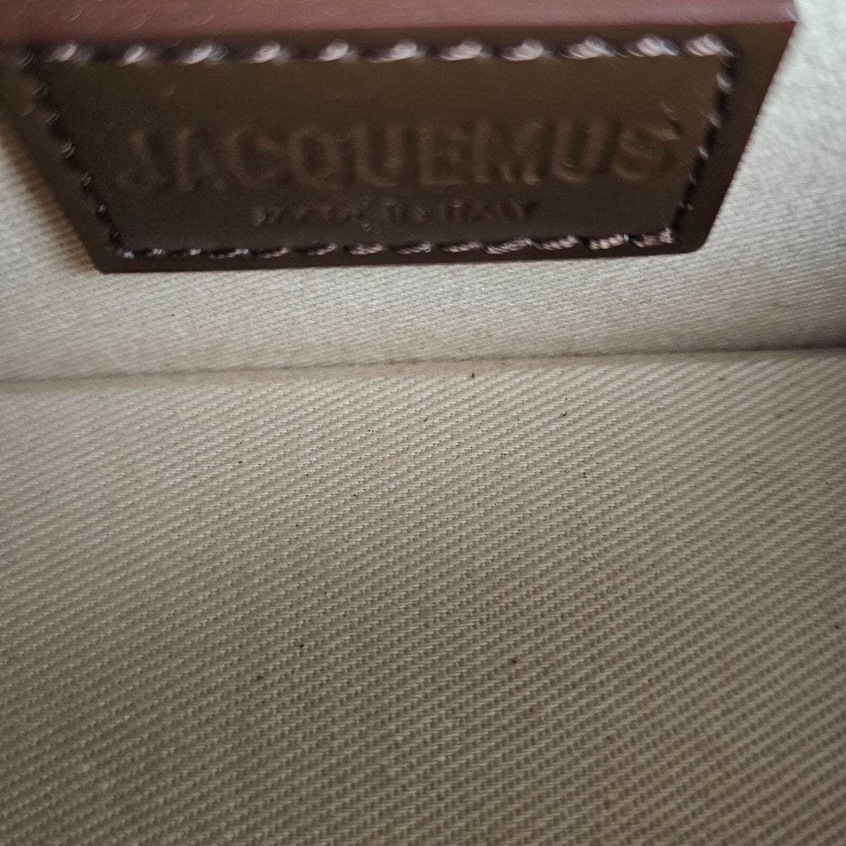 JACQUEMUS The Bambino $820 Brown Leather Flap Small Shoulder Bag New/Authentic