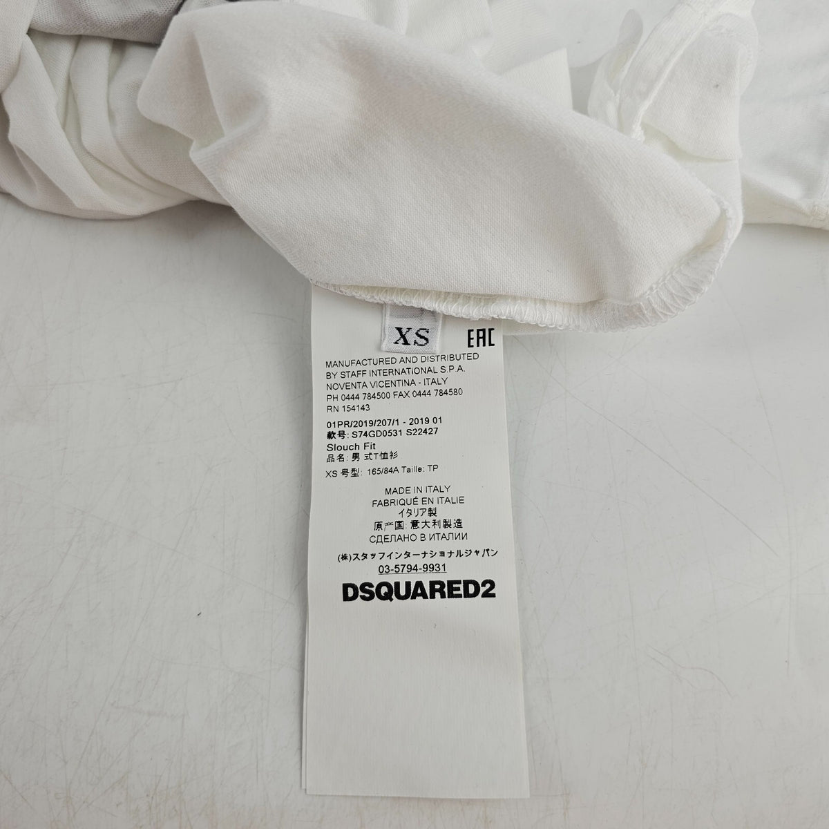 DSQUARED2 White T-shirt Size XS New