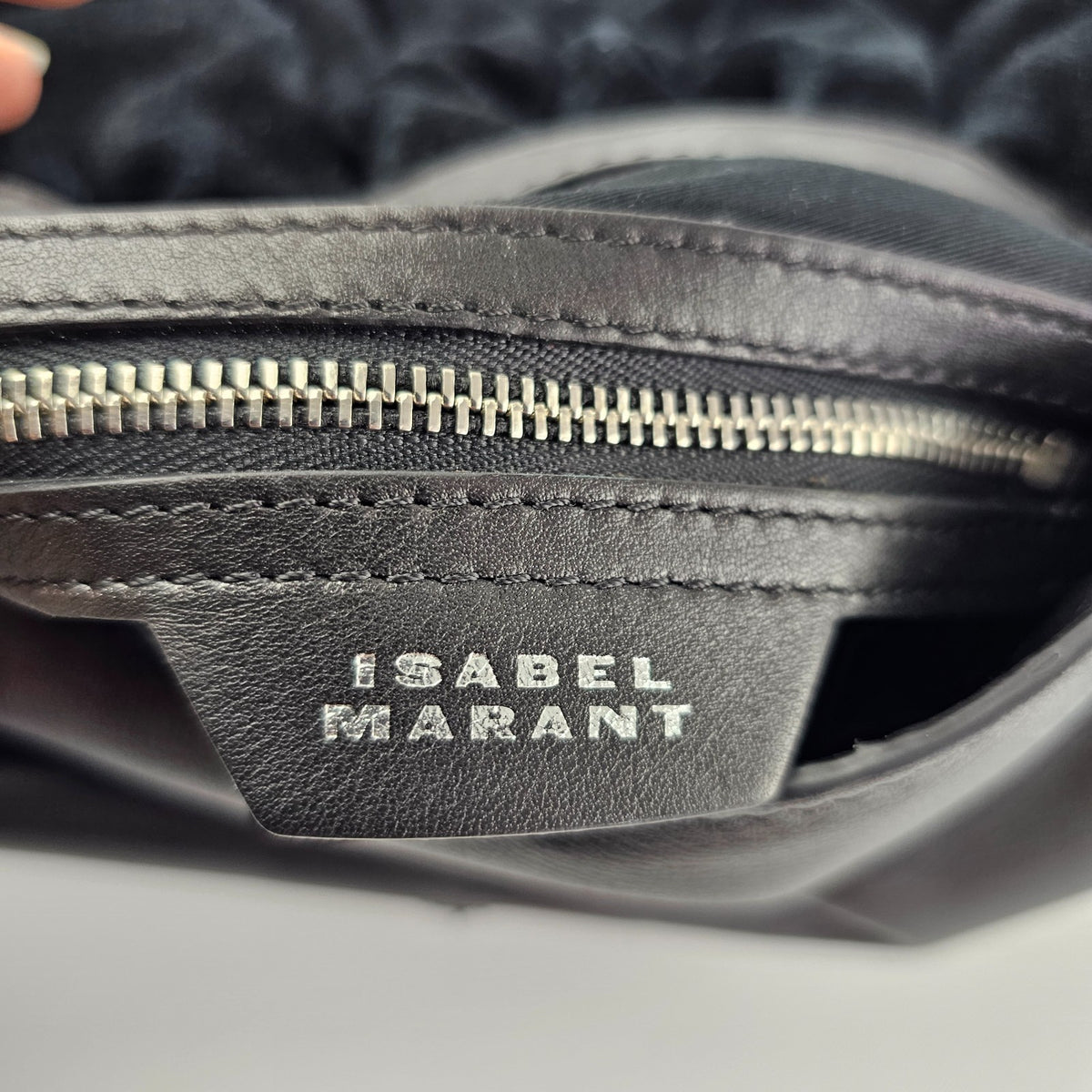 Isabel Marant Bolton Black Leather Shoulder Bag