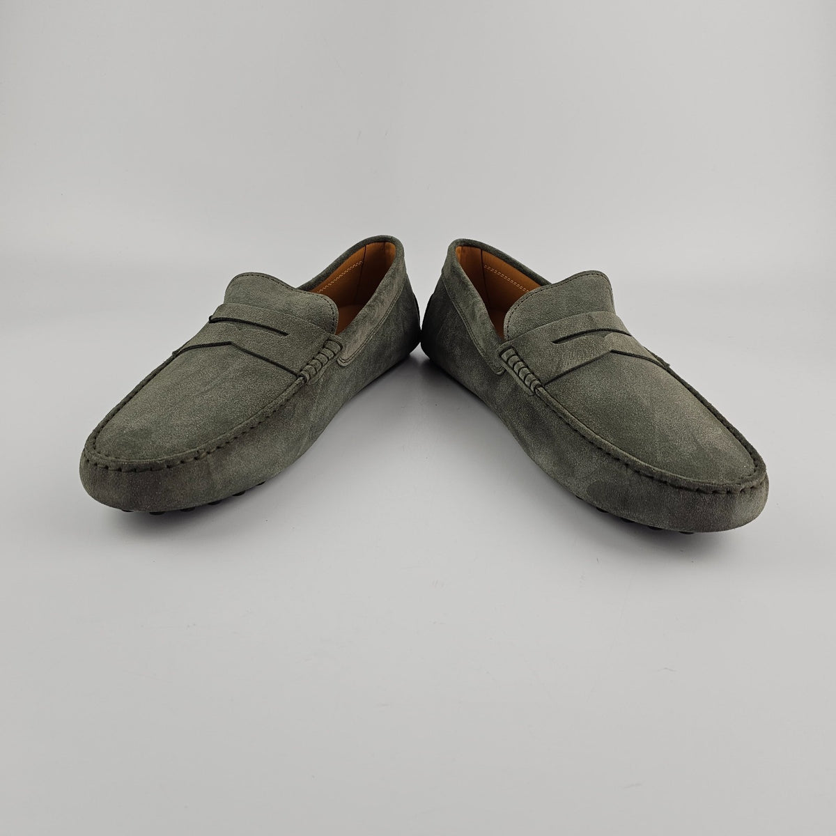 TOD's Gommino Gray Suede Loafers New & Authentic