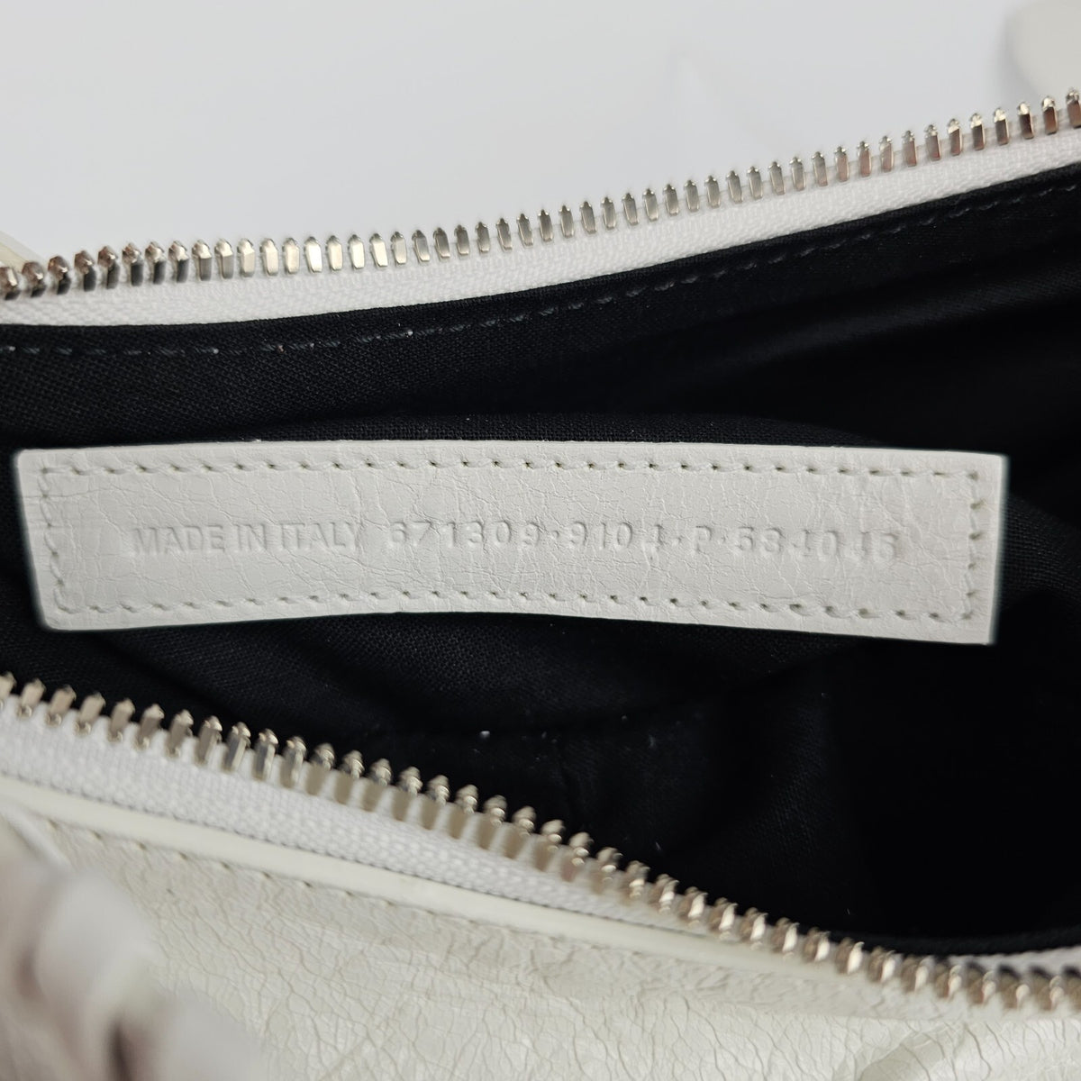 BALENCIAGA XS Le Cagole Optic White Leather Shoulder Bag New