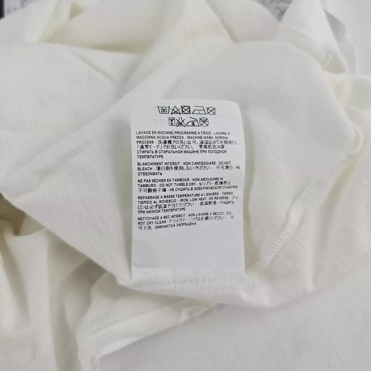 SAINT LAURENT Men's White Waiting For Sunset T-shirt New Size XS