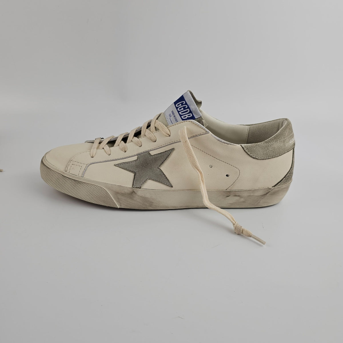 GOLDEN GOOSE Super Star Men's White/Gray Sneakers New