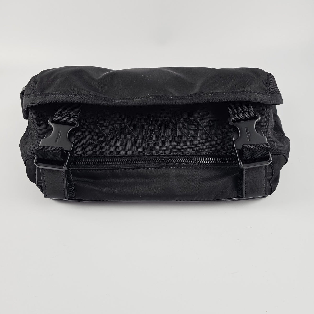 SAINT LAURENT Nylon $2000 Black Crossbody Bag New And Authentic