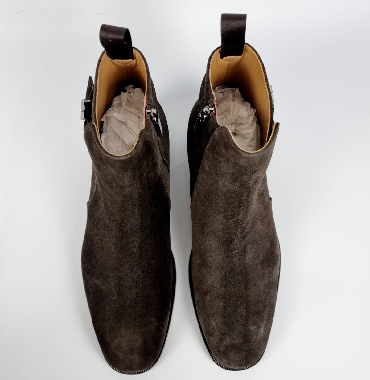 CHRISTIAN LOUBOUTIN Validobi Brown Suede Boots New Size 41 US 8