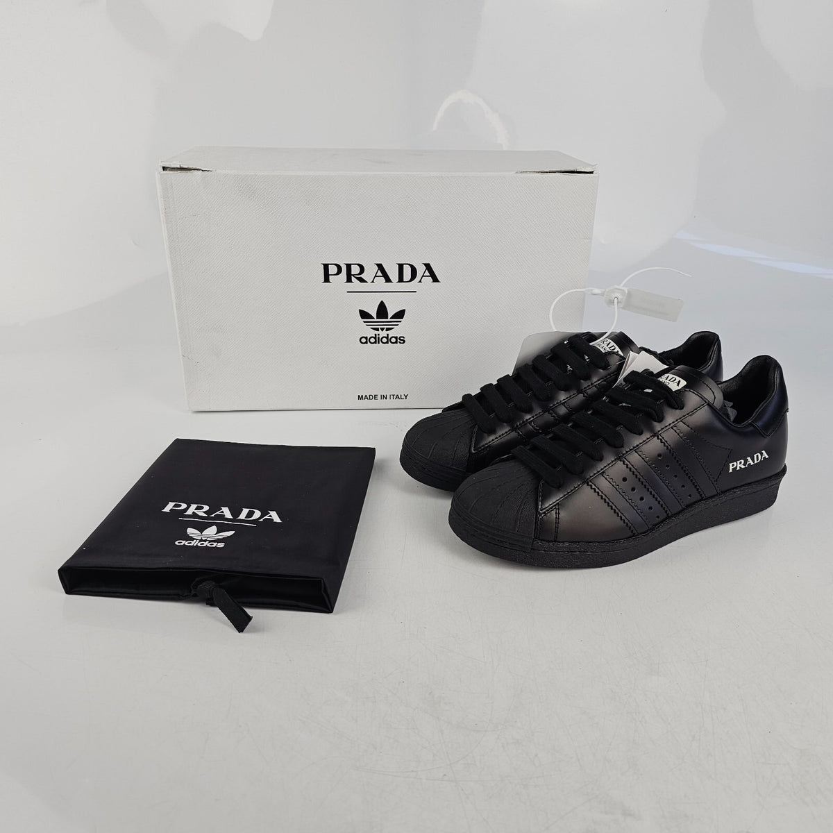 PRADA Women's Black Sneakers Size US 4.5 UK 4 EU 36 2/3 New