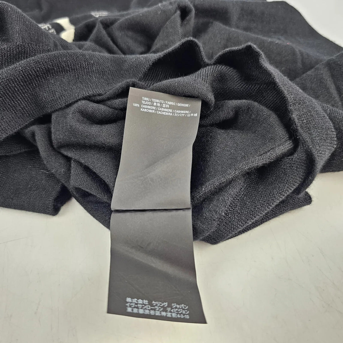 SAINT LAURENT Men's Black Universite Sweater New Size S