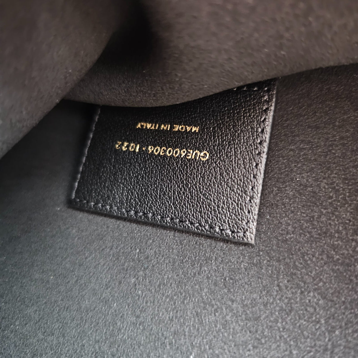 SAINT LAURENT Bold Black Leather Shopping Tote Bag New