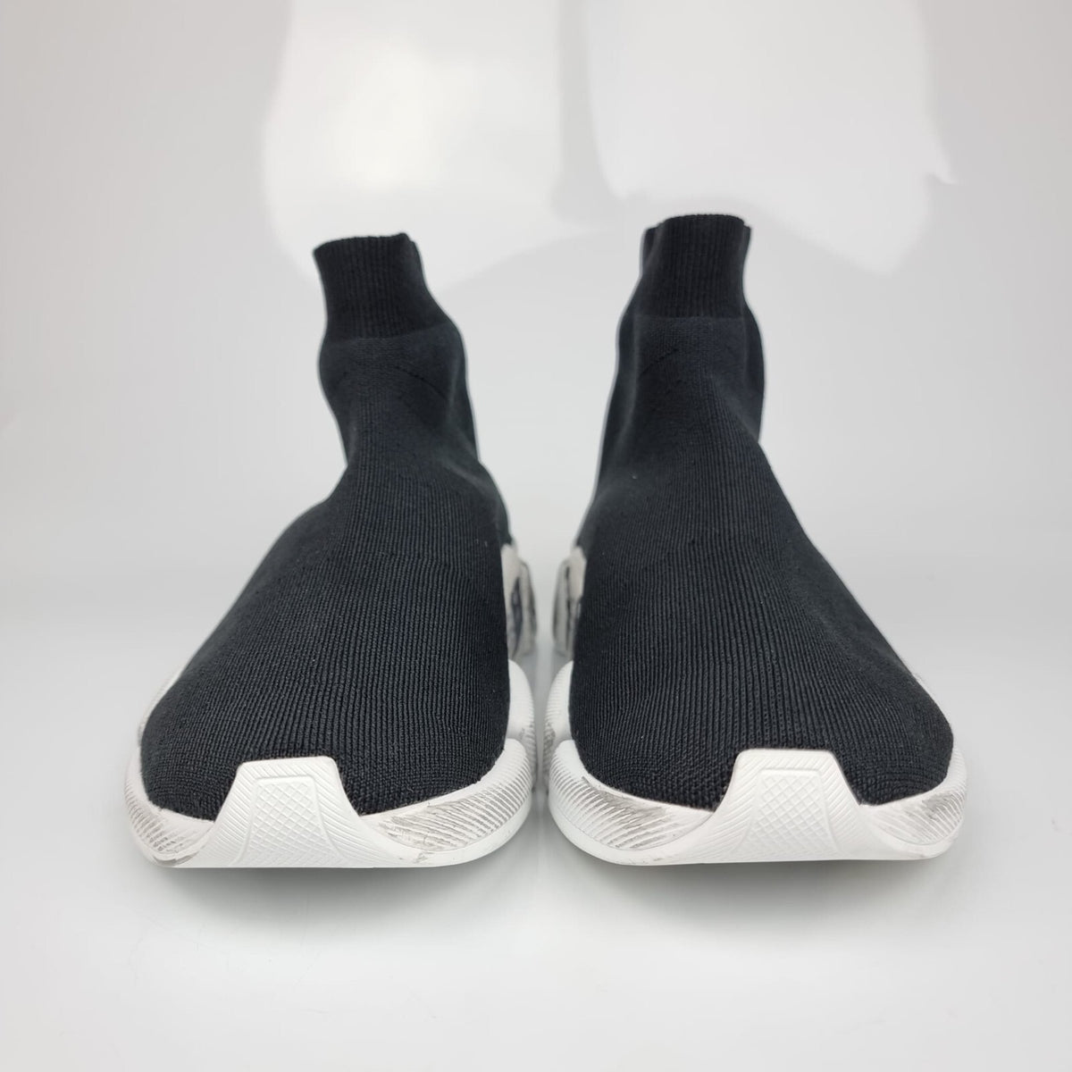 BALENCIAGA Speed 2 Men's Black And White Sneakers New