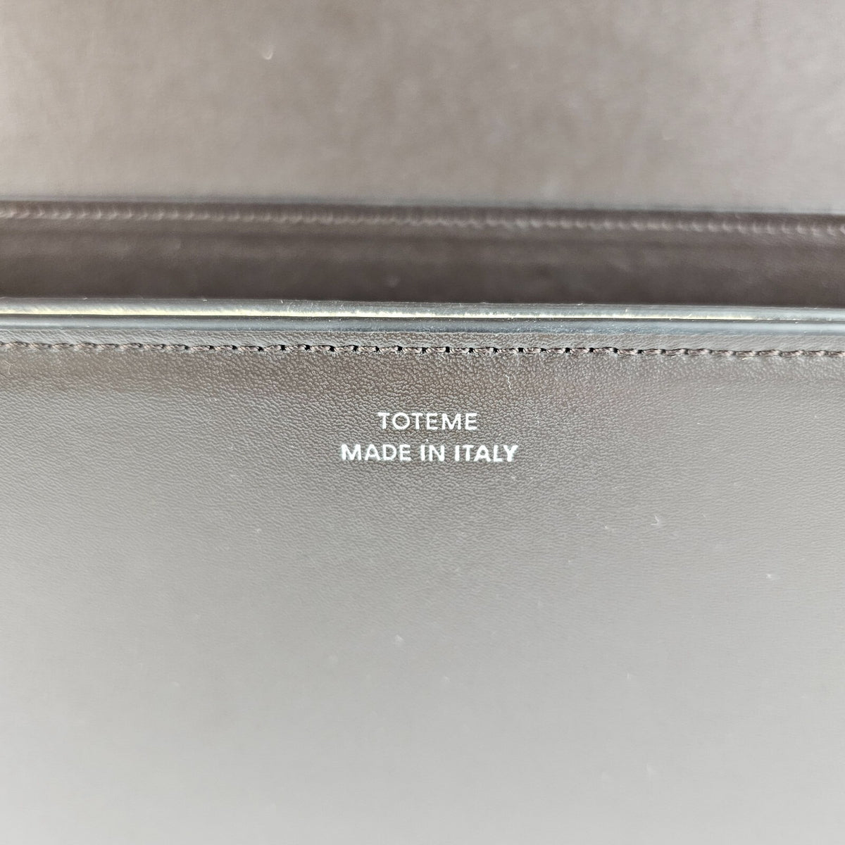 TOTEME T-Flap Coffee Brown Leather Shoulder Bag