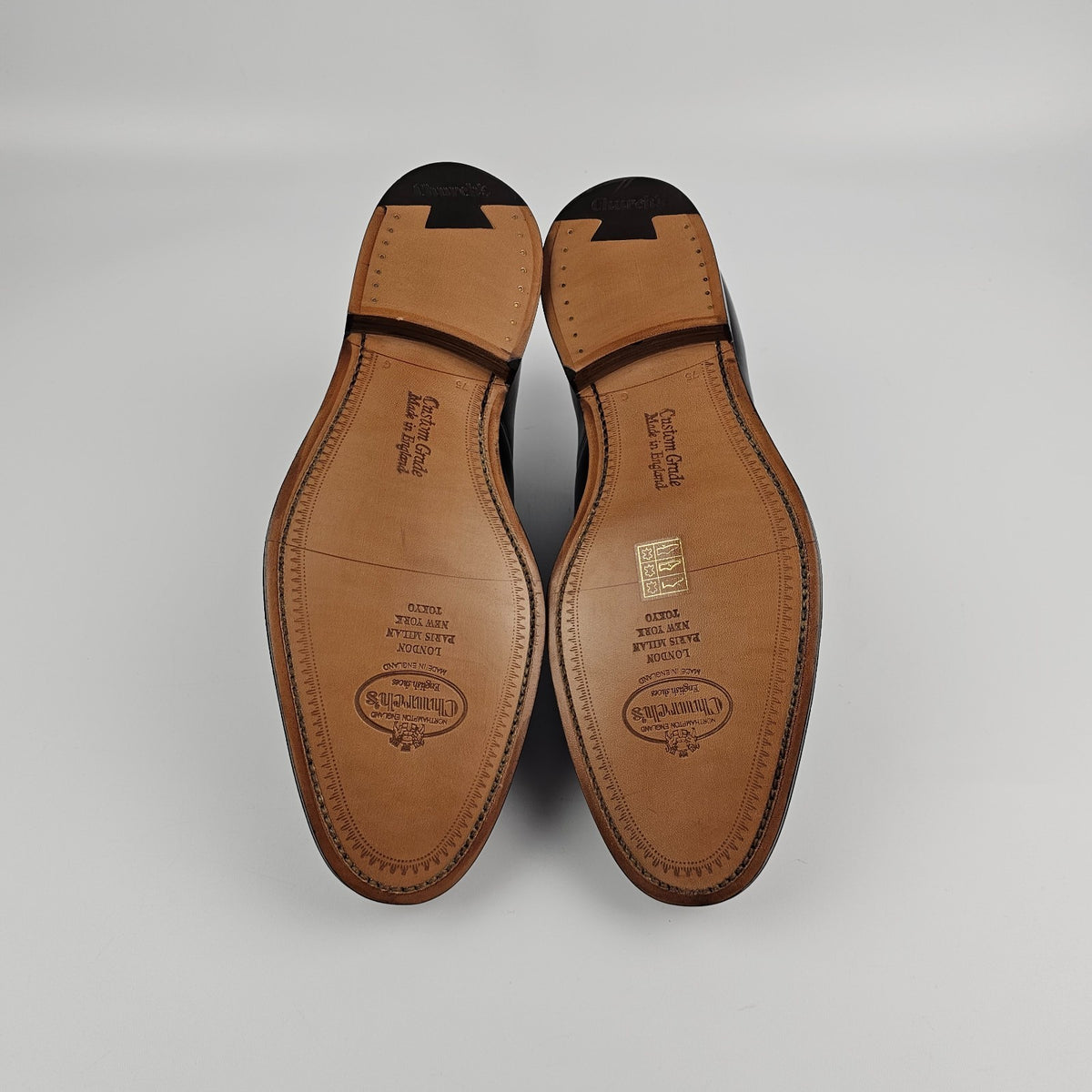 Church's Consul Black Leather Derby Shoes New