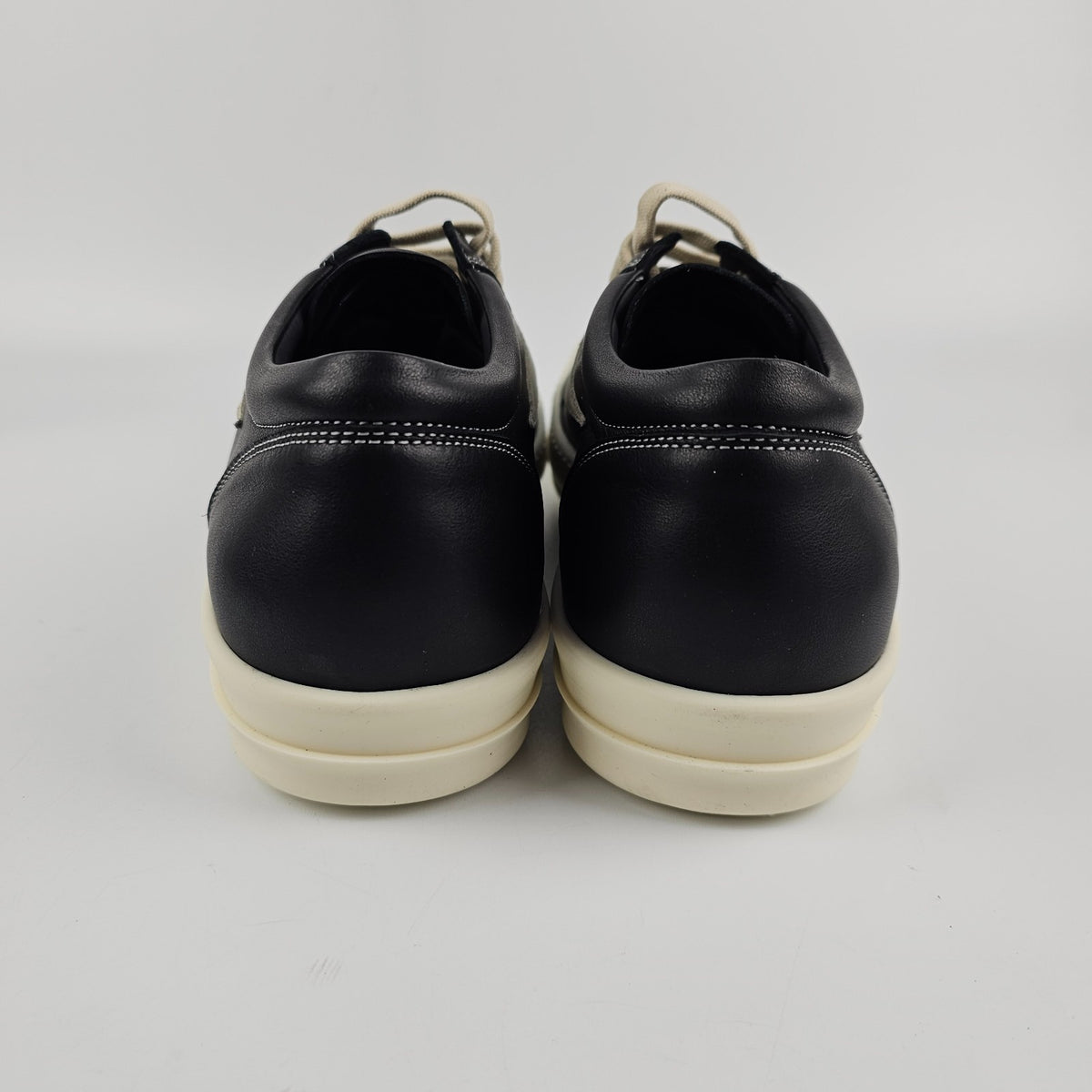 RICK OWENS Temple $1065 Black/Milk Vintage Sneakers New & Authentic