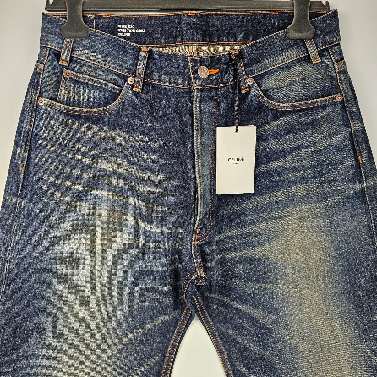 CELINE $1350 Vintage Sapphire Wesley Jeans New & Authentic