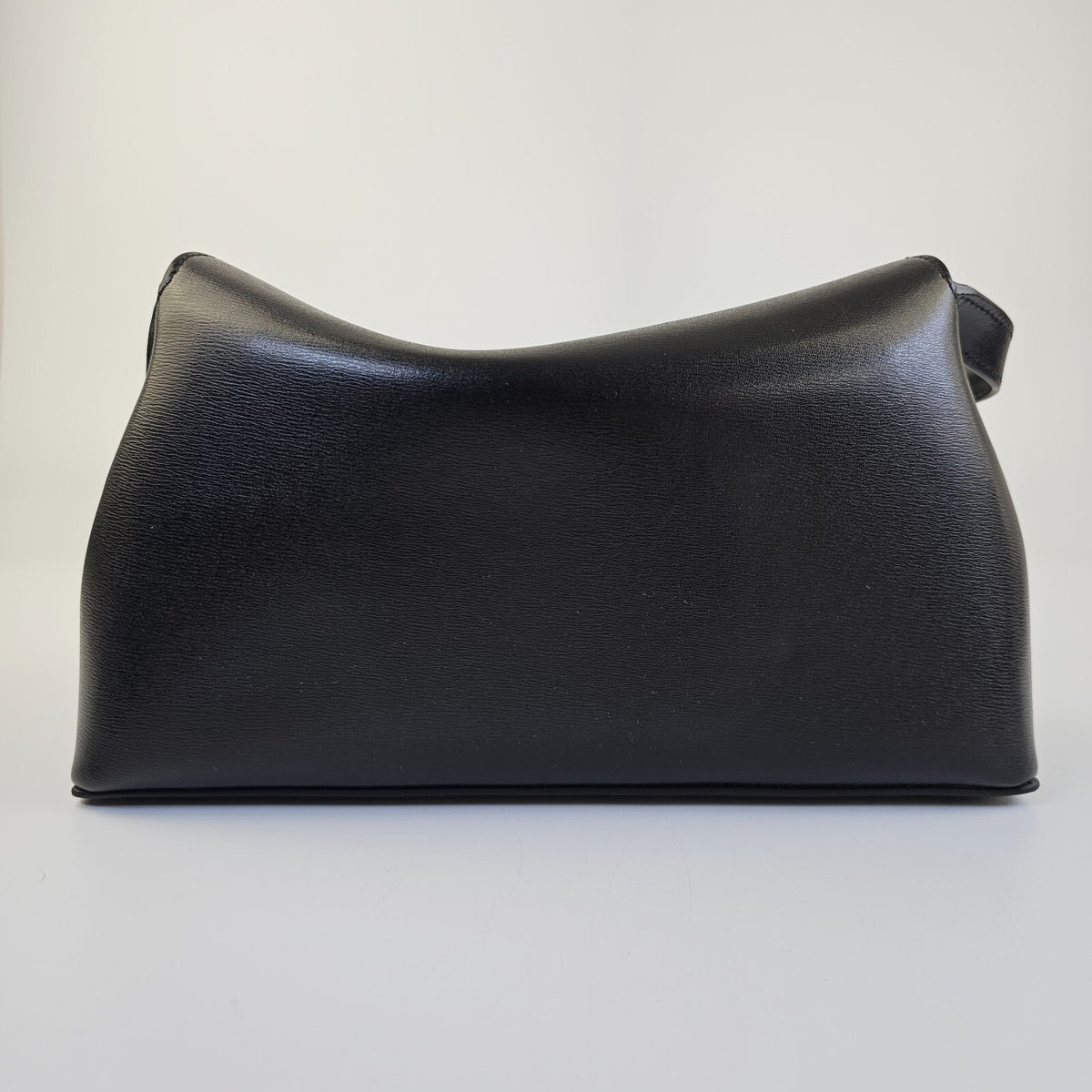 TOTEME T-Lock Black/Gold Leather Clutch New