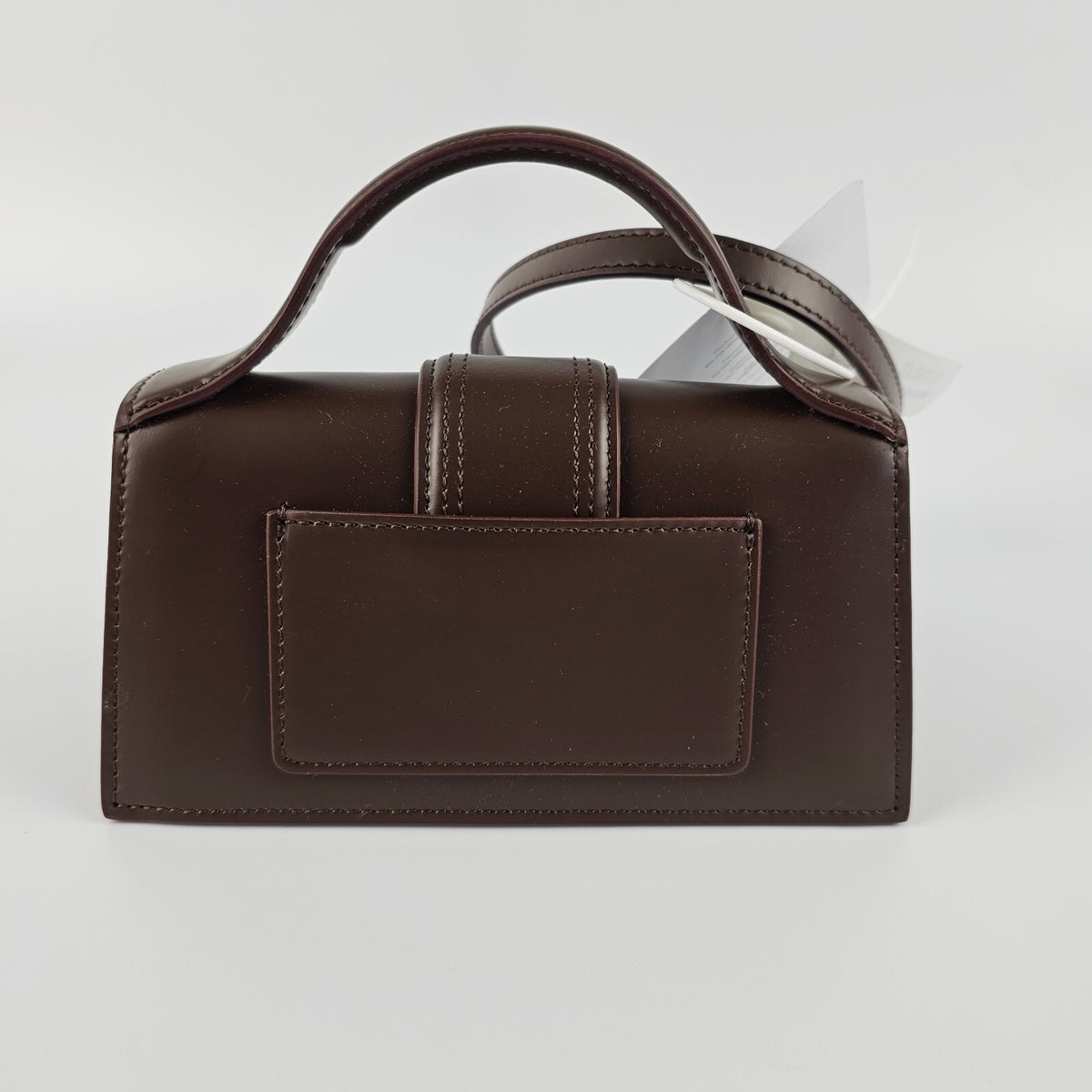 JACQUEMUS The Bambino $820 Brown Leather Flap Small Shoulder Bag New/Authentic