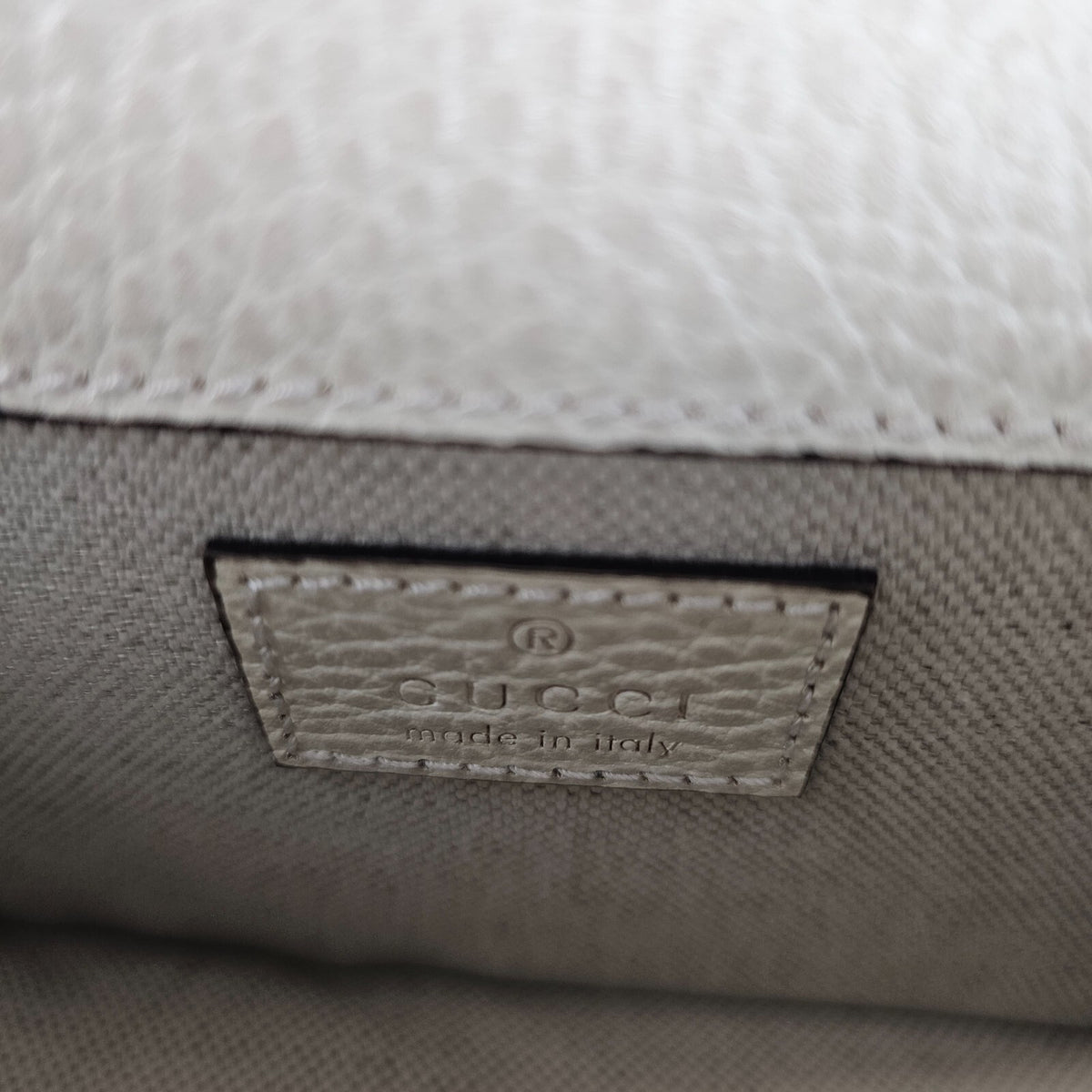 GUCCI Dionysus Mini $2250 White Leather Top Handle Bag New & Authentic
