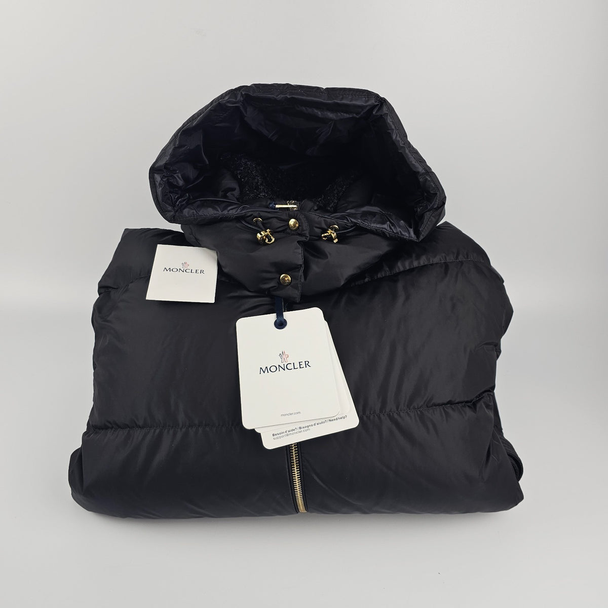 MONCLER Briant $3350 Women's Black Down Jacket New