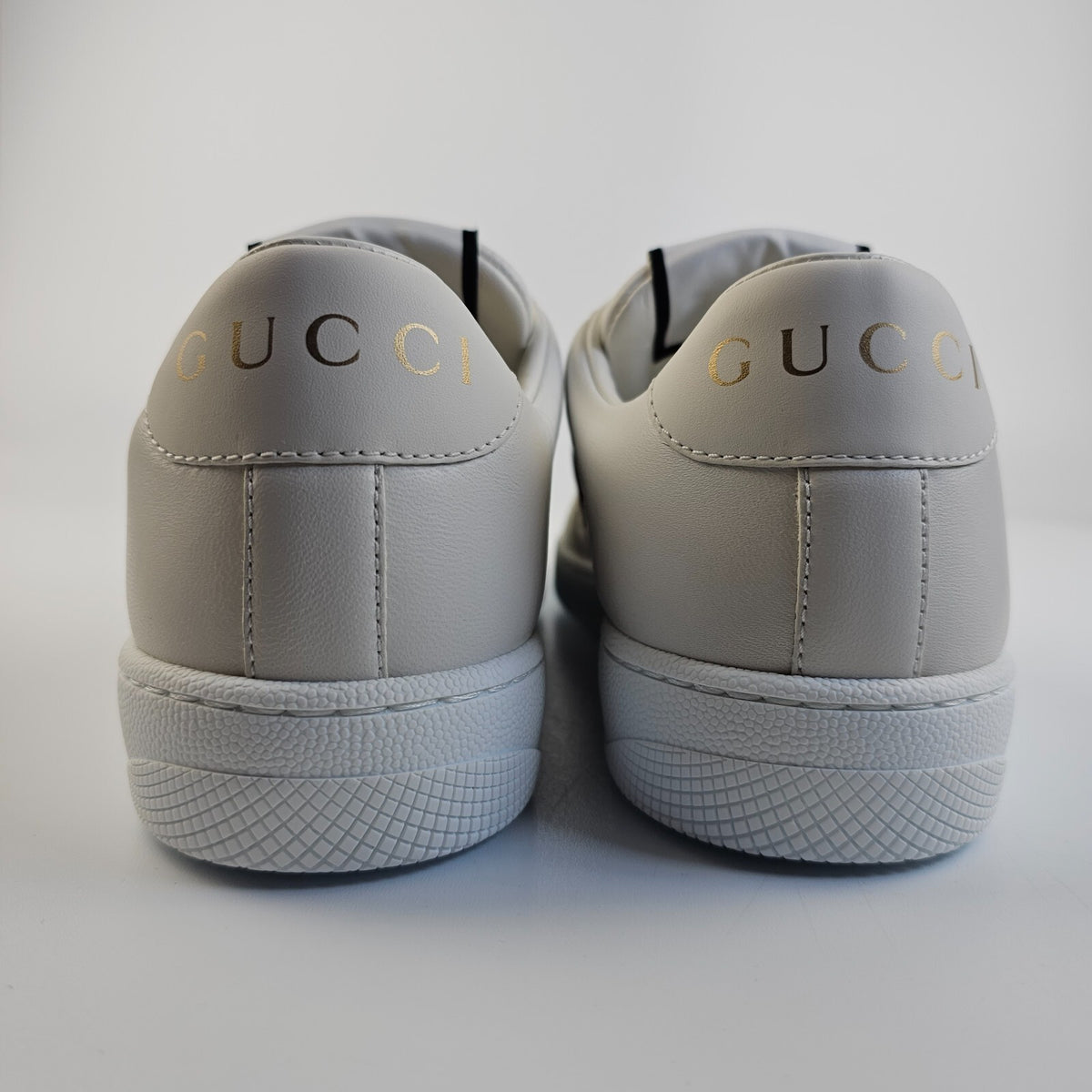 GUCCI Screener Women's White Leather Low Top Sneakers New