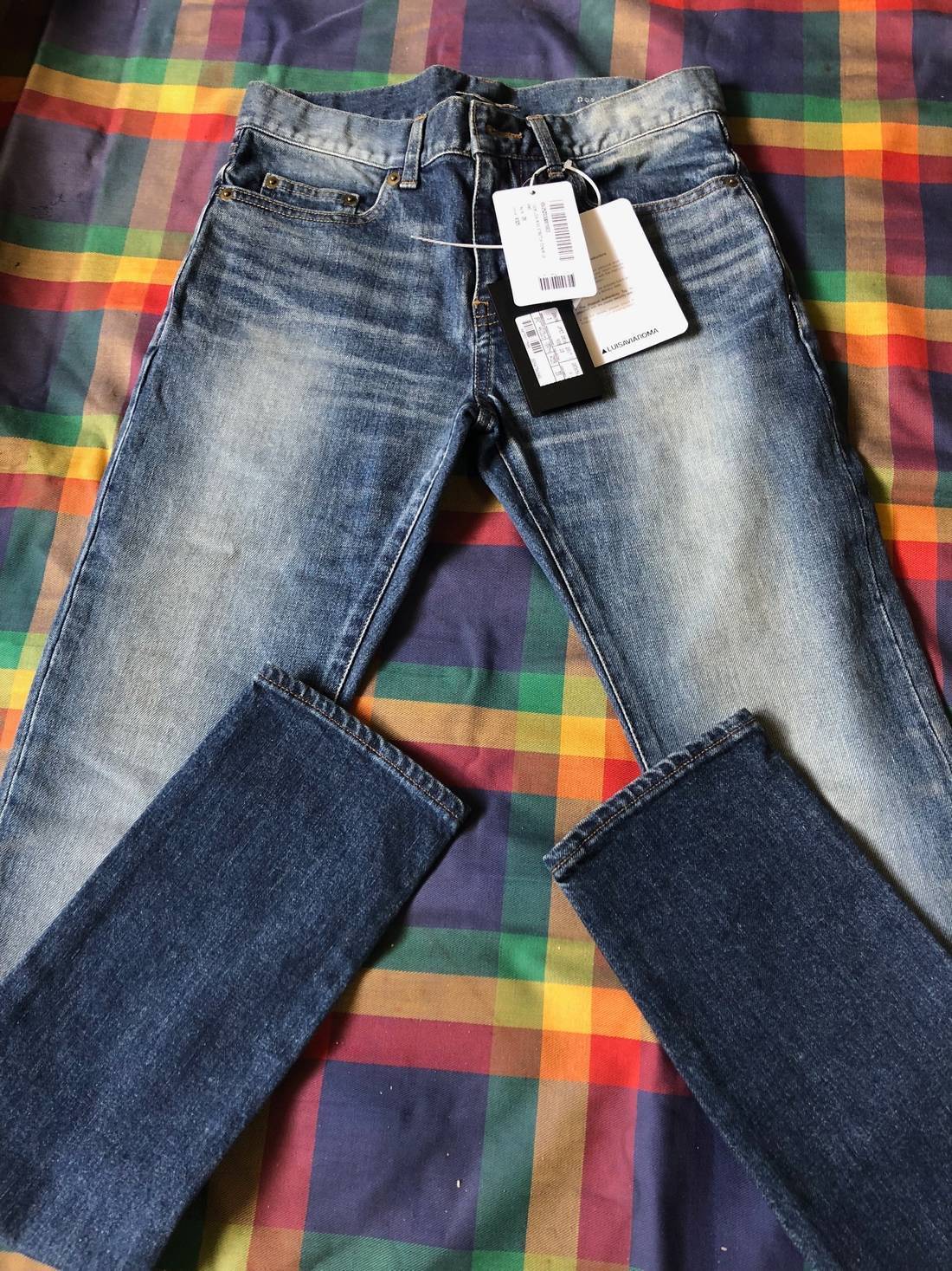 SAINT LAURENT Low Rise Blue Jeans Size 28