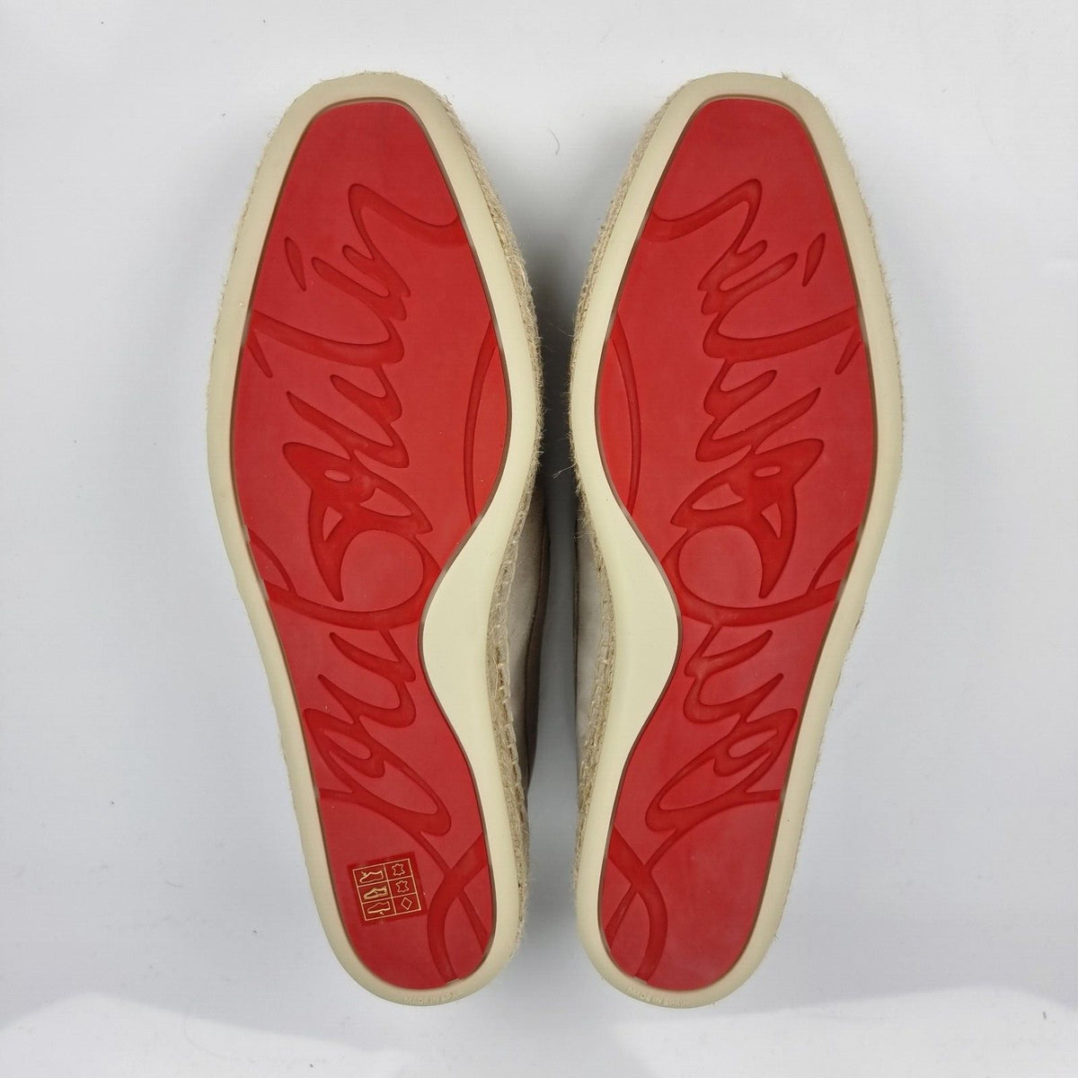 CHRISTIAN LOUBOUTIN Paquepapa Beige Suede Loafers New Size 39 US 6