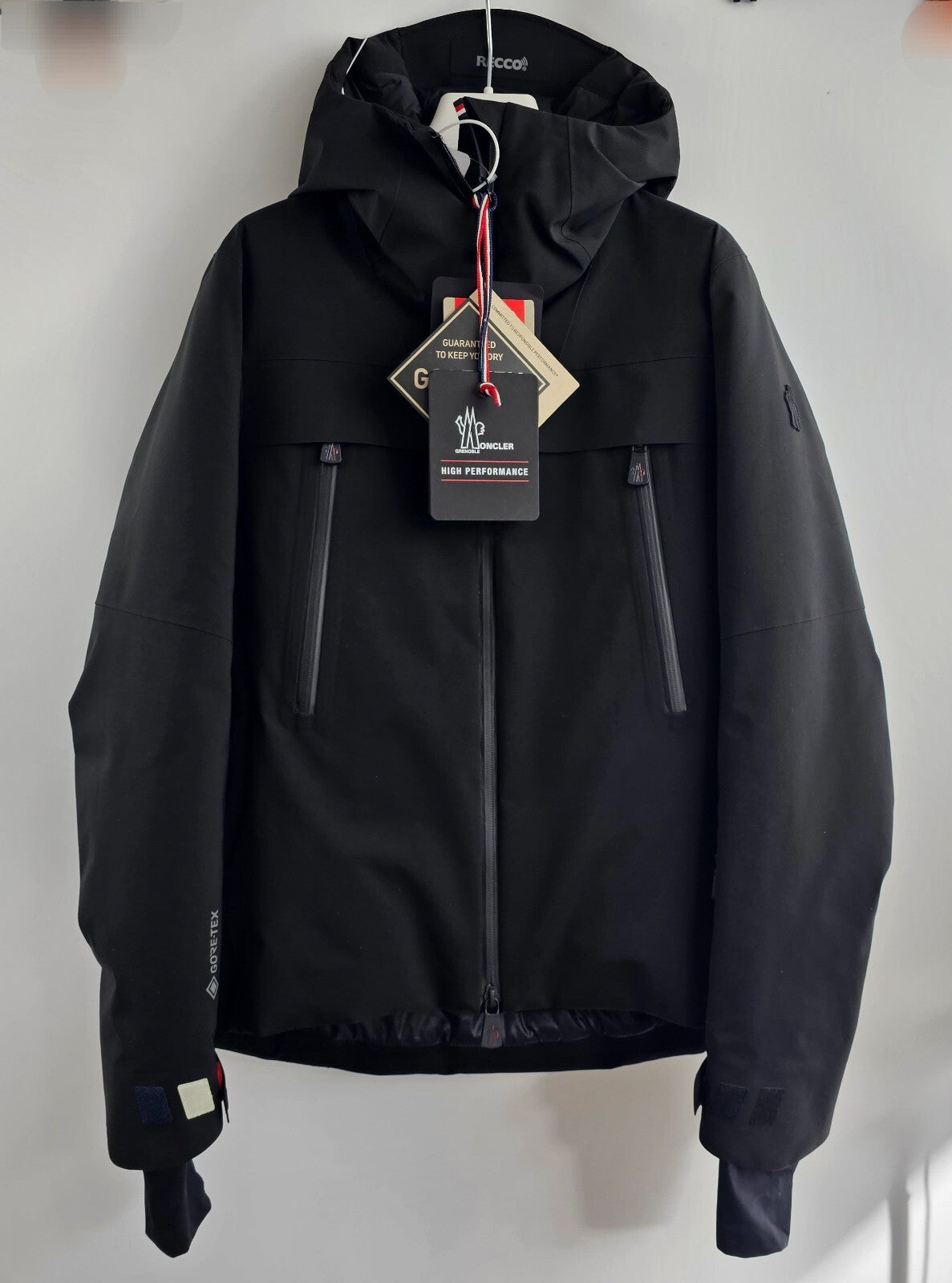MONCLER GRENOBLE Chanavey Women's Black Padded Ski Jacket New