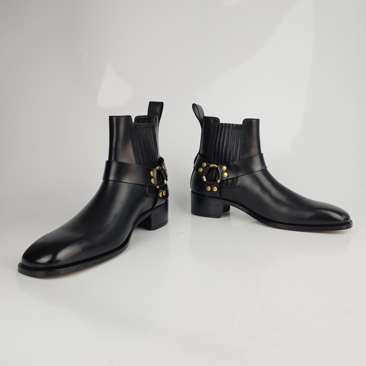 TOM FORD Burnished Rupert Jodhpur Black Leather Boots New Size US 6 EU 39