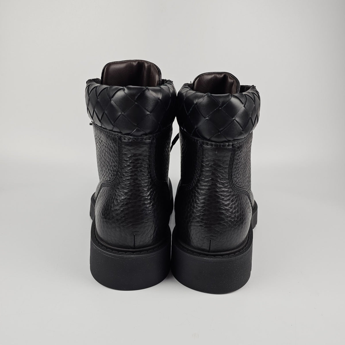 BOTTEGA VENETA Haddock Black Leather Shoes New & Authentic