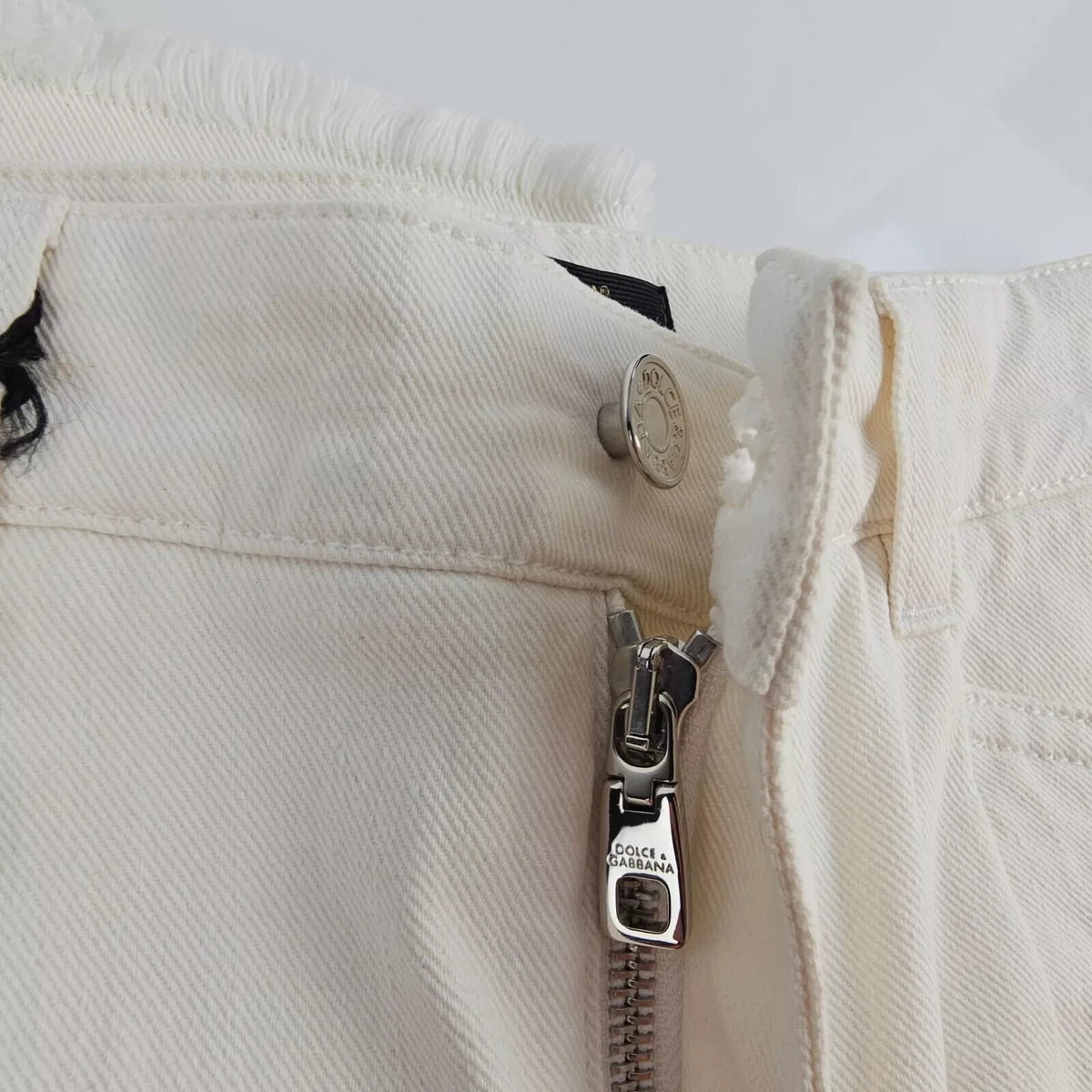 DOLCE&GABBANA White Wide Jeans New IT 44