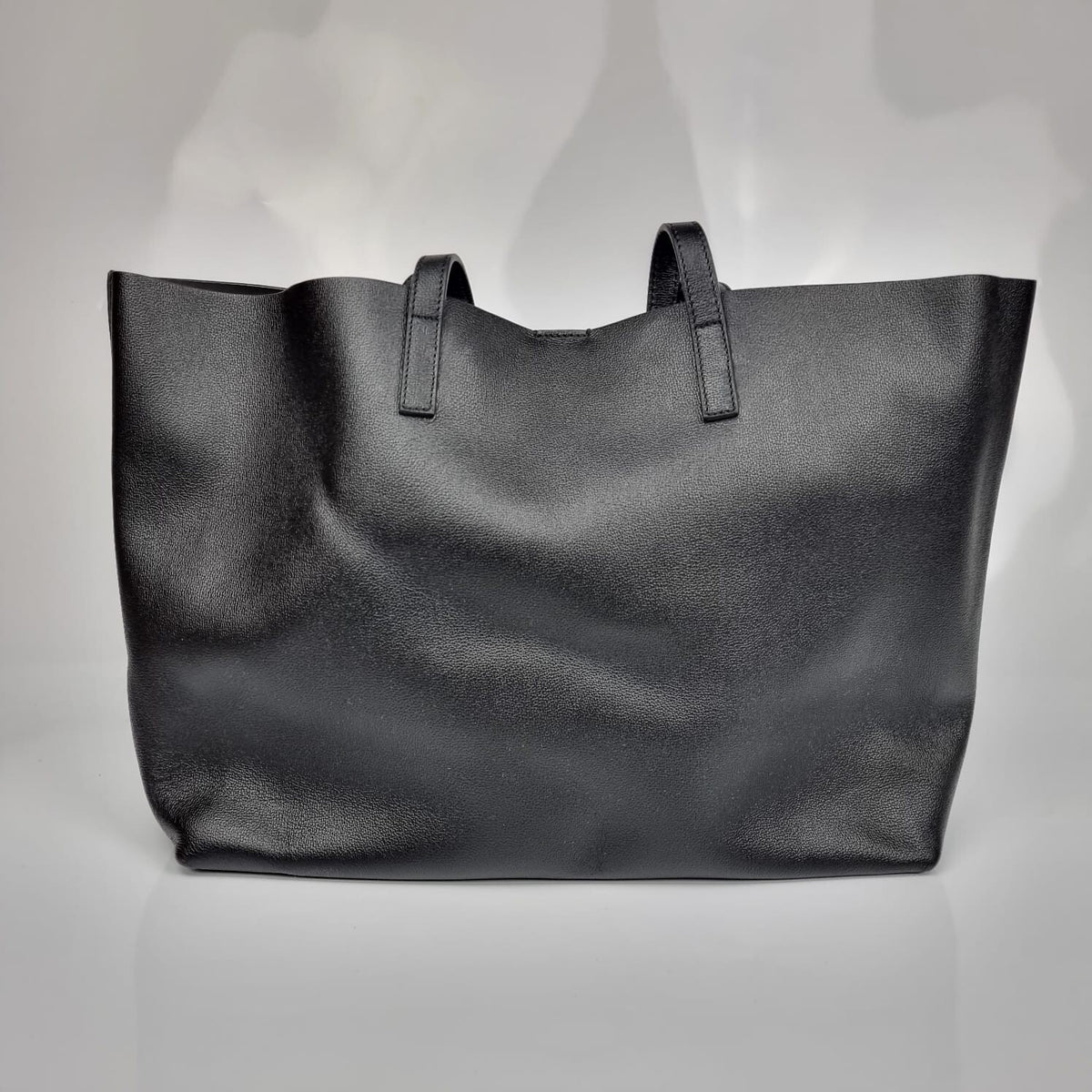 VERSACE Black Leather Tote Bag New