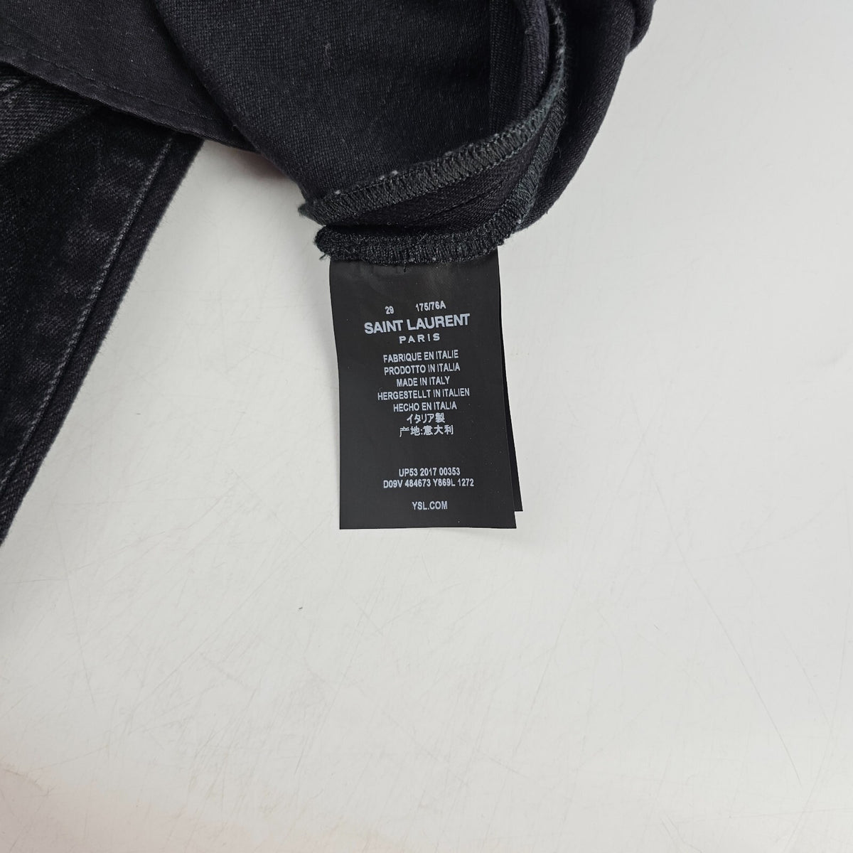 SAINT LAURENT Black Jeans Size 29 New