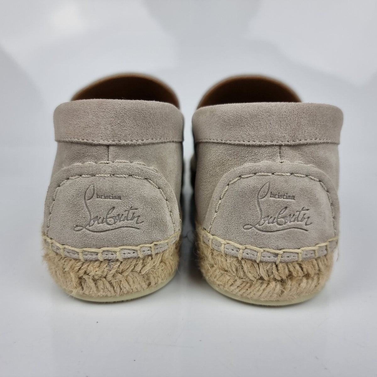 CHRISTIAN LOUBOUTIN Paquepapa Beige Suede Loafers New Size 39 US 6