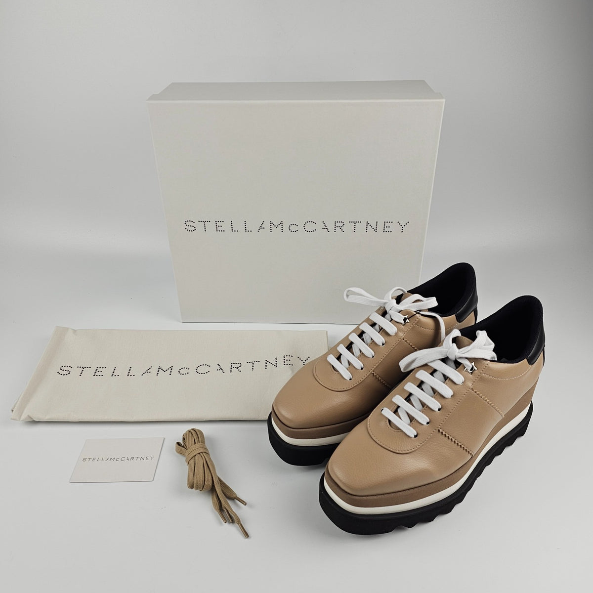 STELLA MCCARTNEY Elyse Beige Sneakers New