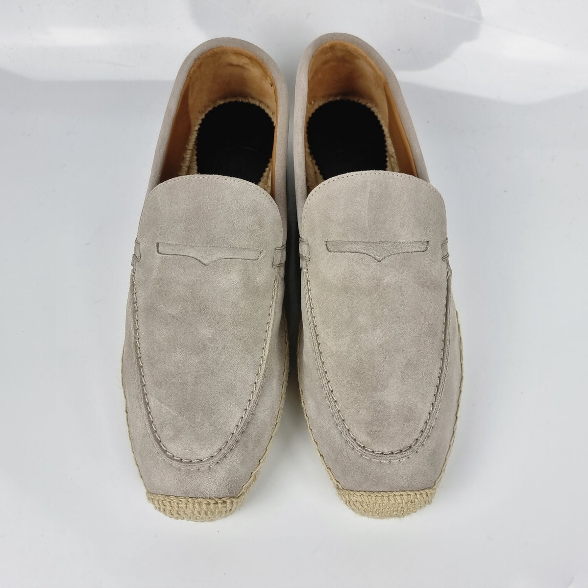 CHRISTIAN LOUBOUTIN Paquepapa Beige Suede Loafers New Size 39 US 6