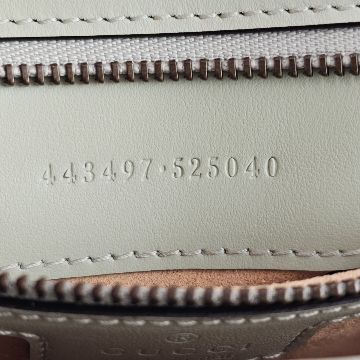 Gucci Marmont Medium GG $2850 Pale Green Leather Shoulder Bag New And Authentic