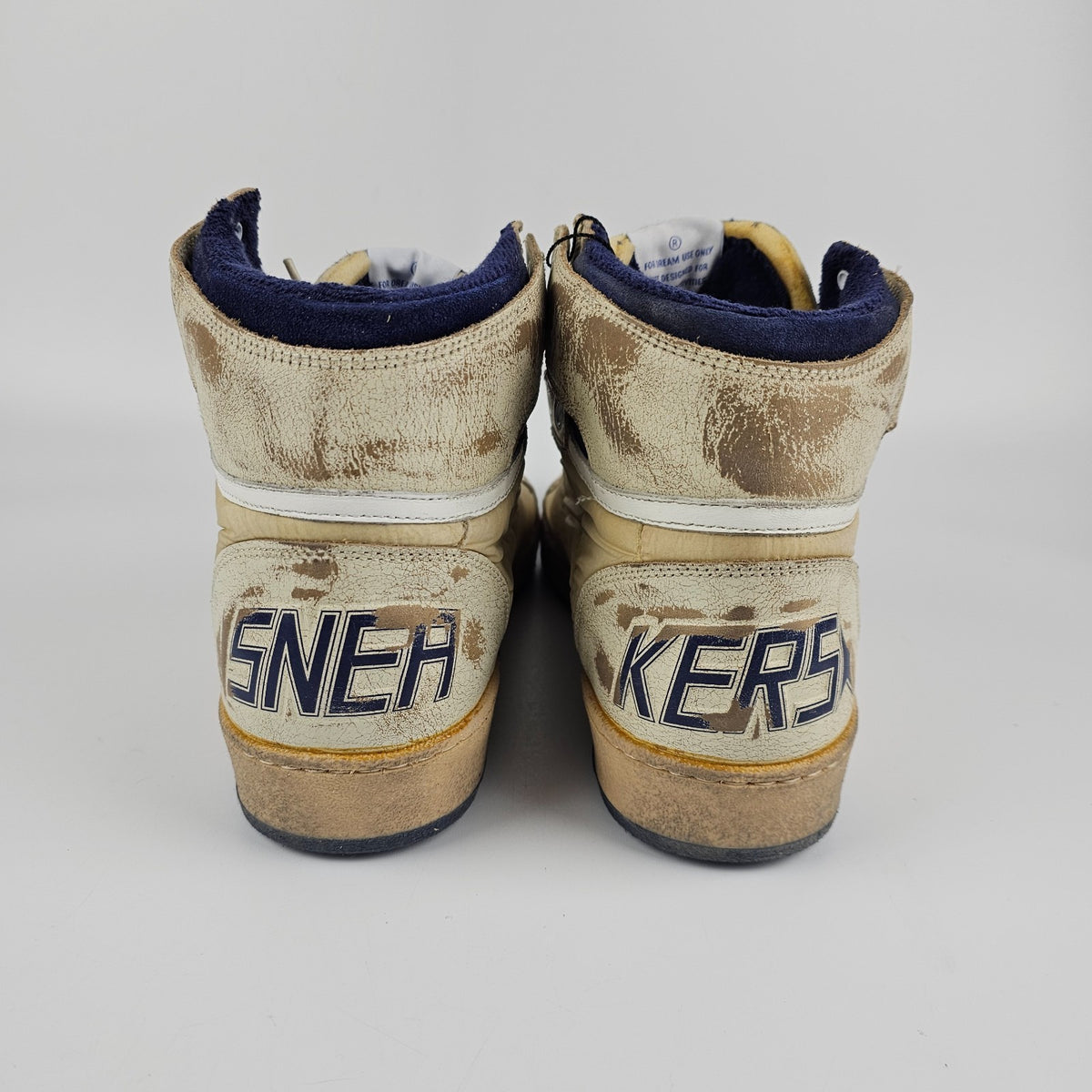 GOLDEN GOOSE SKY Star Men's White Leather Sneakers New