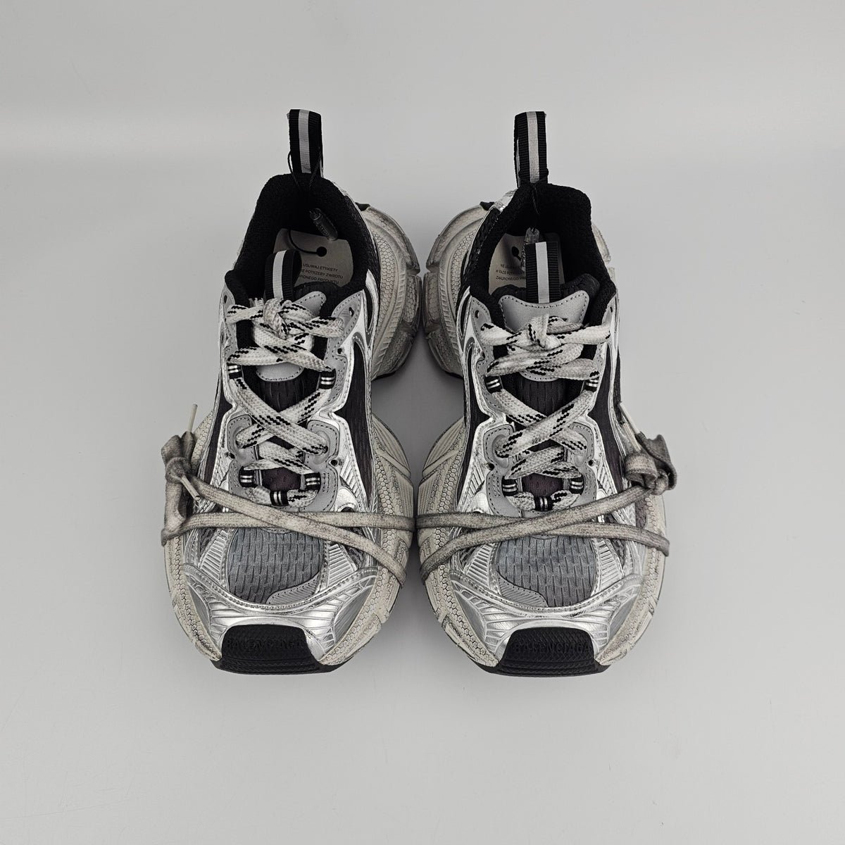 BALENCIAGA 3XL Gradient $1250 Men's Black/Gray/White Sneakers New And Authentic