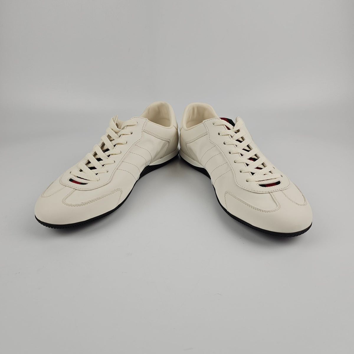 GUCCI Shift $1050 Men's White Leather Sneakers New & Authentic