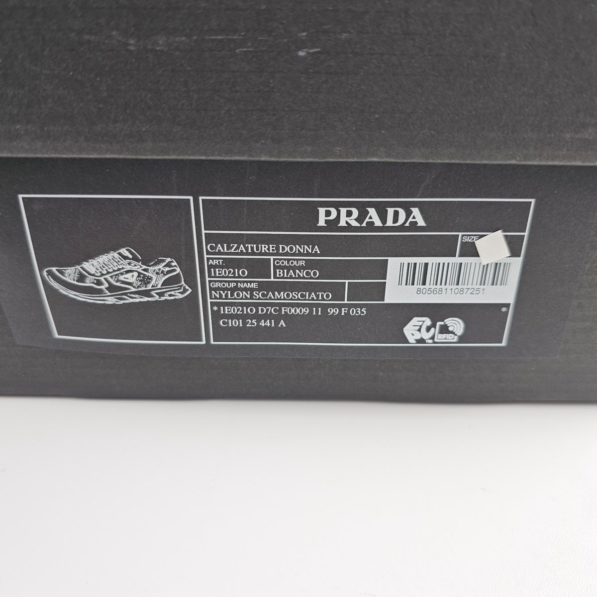 PRADA Prax 2.0 $1100 Women's White Sneakers New And Authentic
