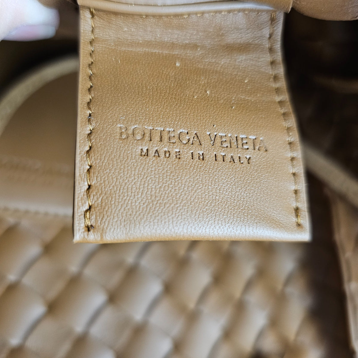 BOTTEGA VENETA Campana Large $6200 Amber Suede Top Handle Bag New & Authentic