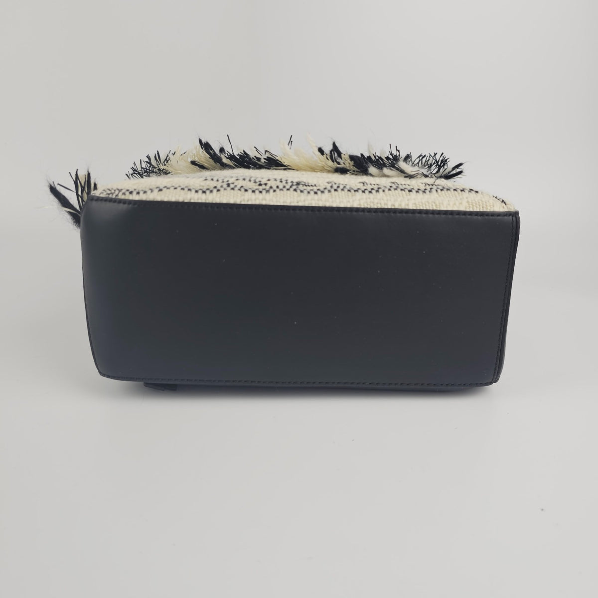 LOEWE Puzzle Small $5150 Black/White Woven Top Handle Bag New & Authentic