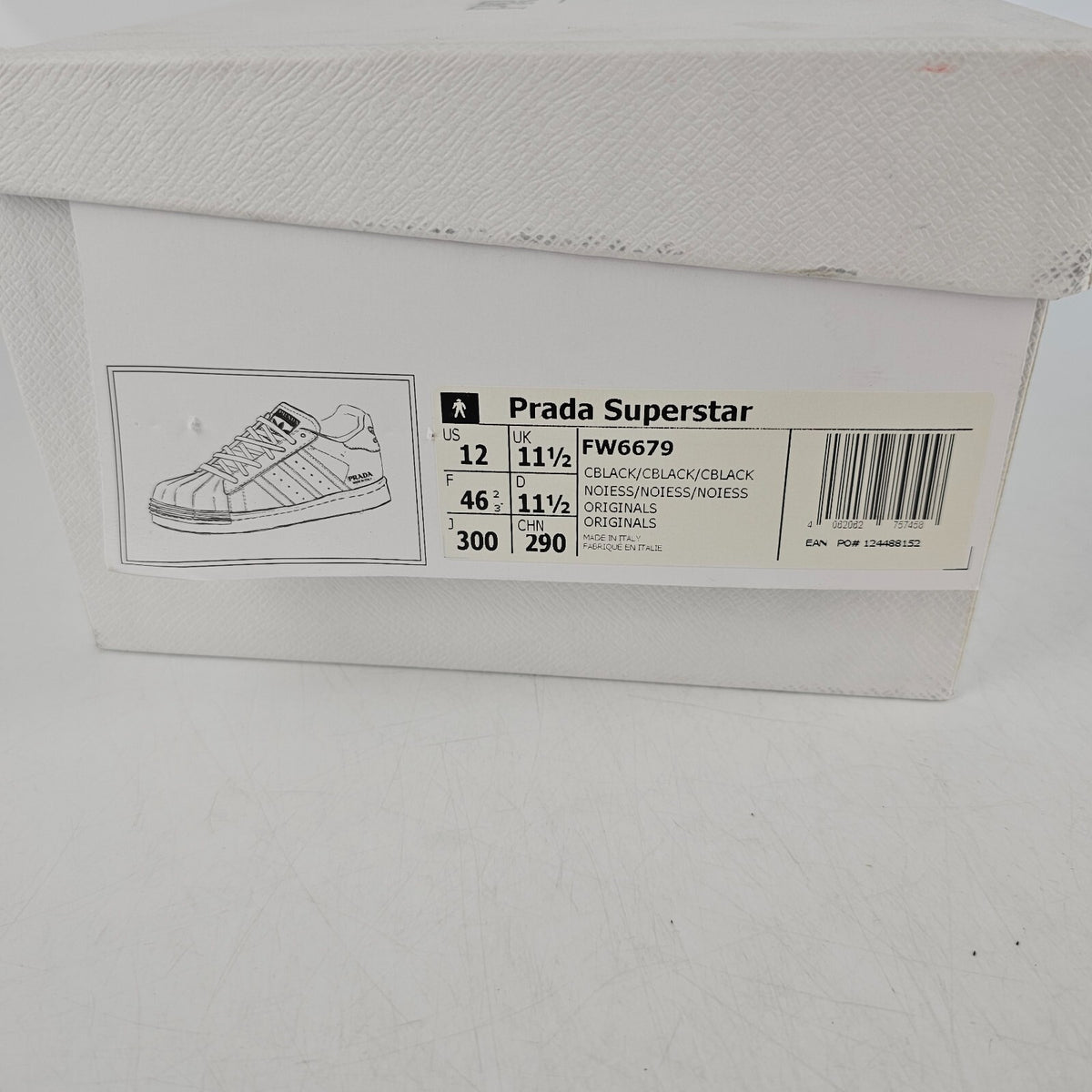PRADA Men's Black Sneakers Size US 12 UK 11.5 EU 46 2/3 New