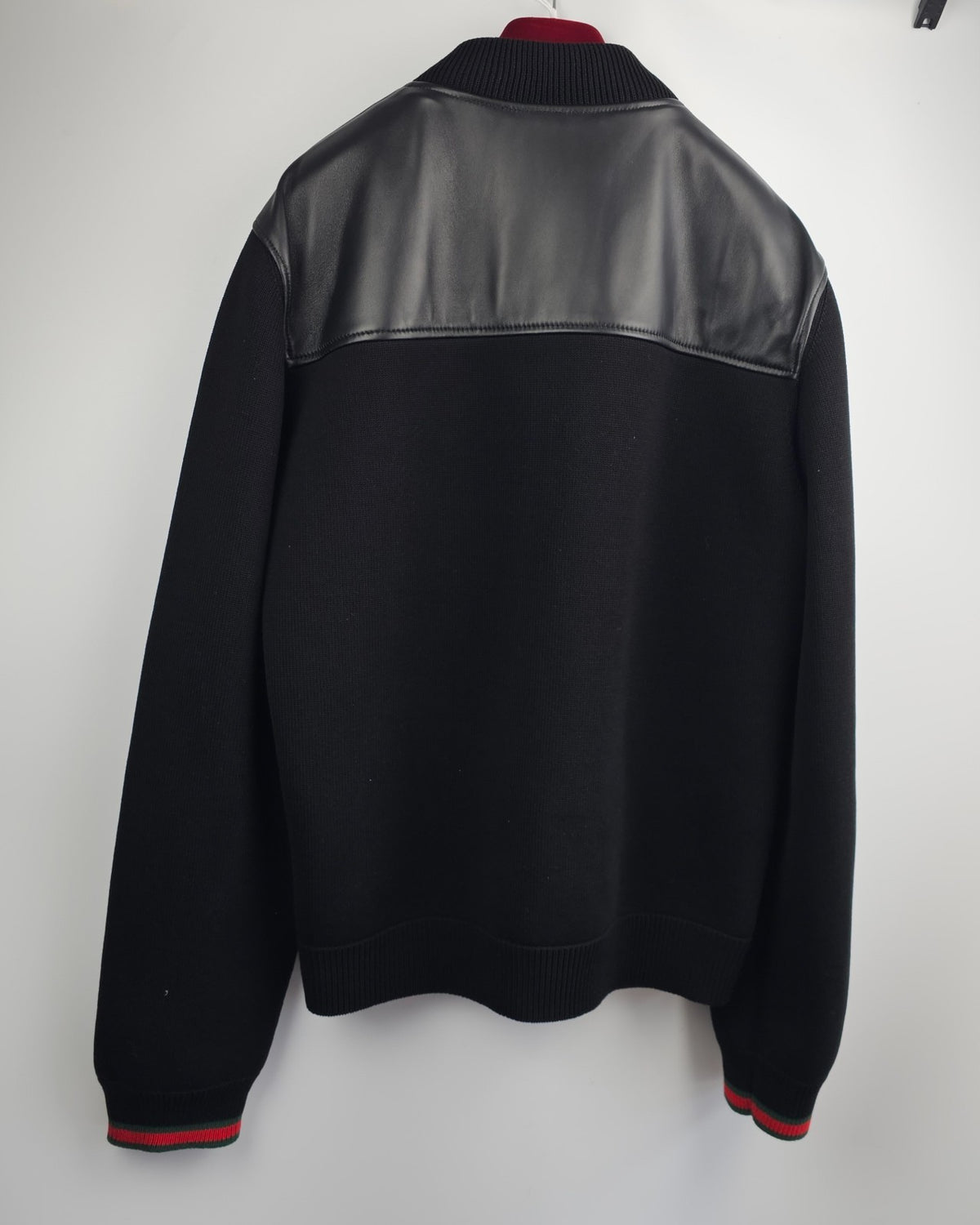 GUCCI $3980 Black Nappa Leather Bomber Jacket New & Authentic