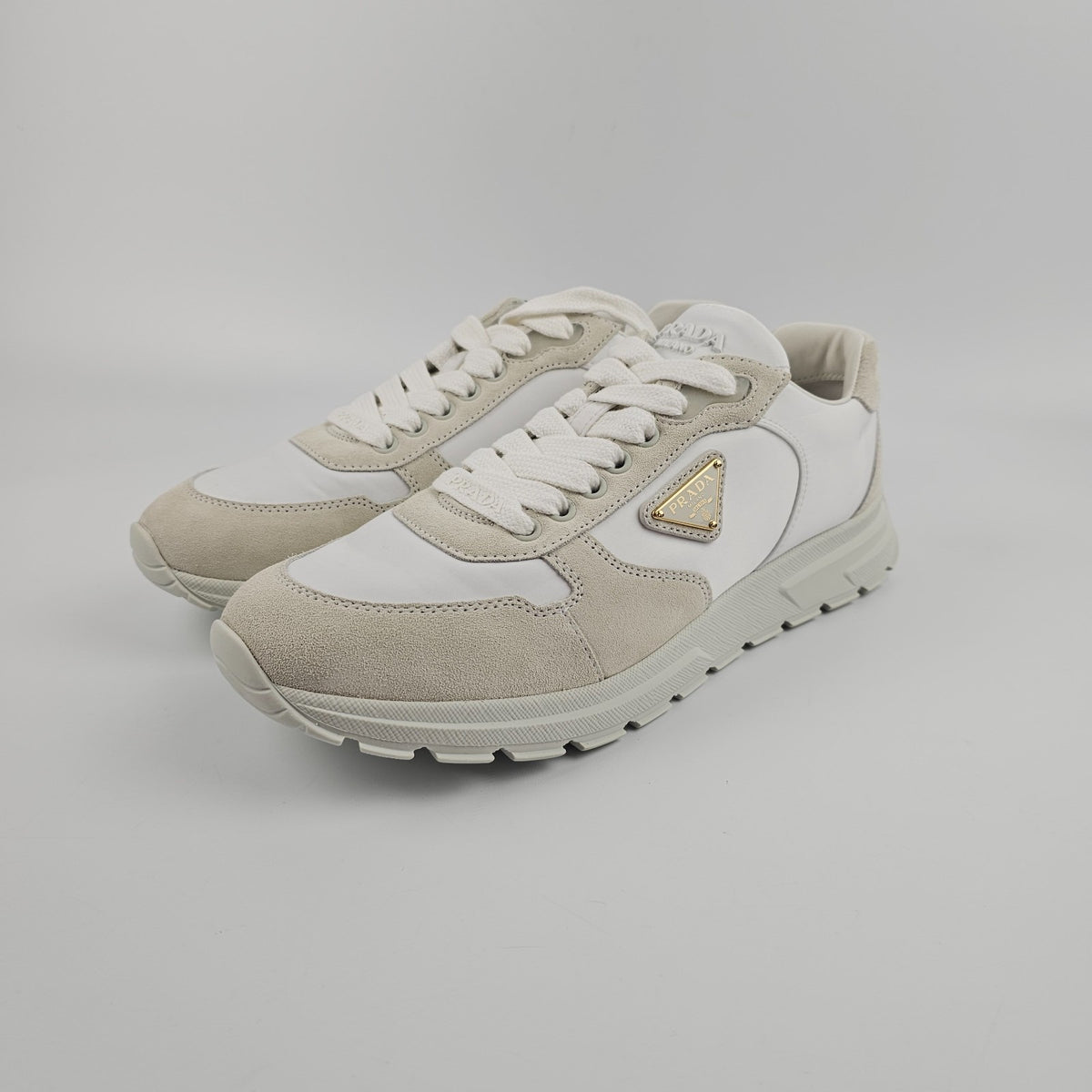 PRADA Prax 2.0 $1100 Women's White Sneakers New And Authentic
