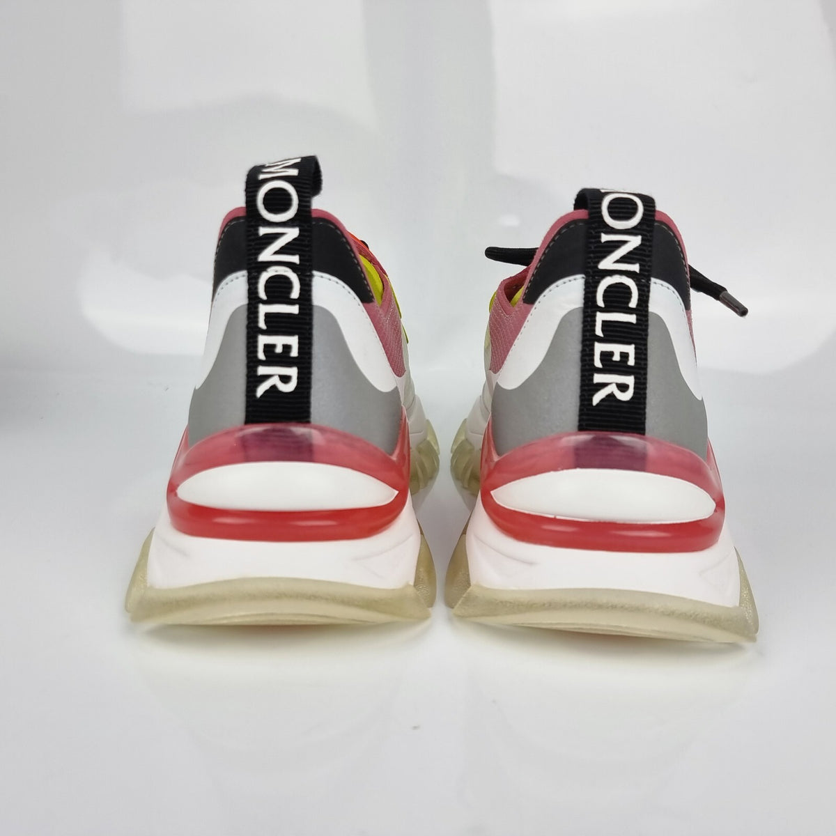 MONCLER Leave No Trace White/Pink Sneakers New Size 40 US 10